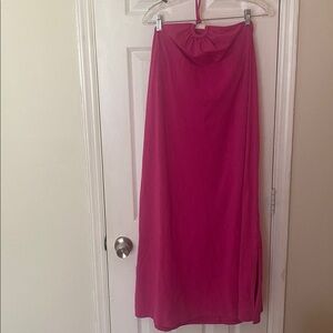 NWT. Beach coverup halter dress